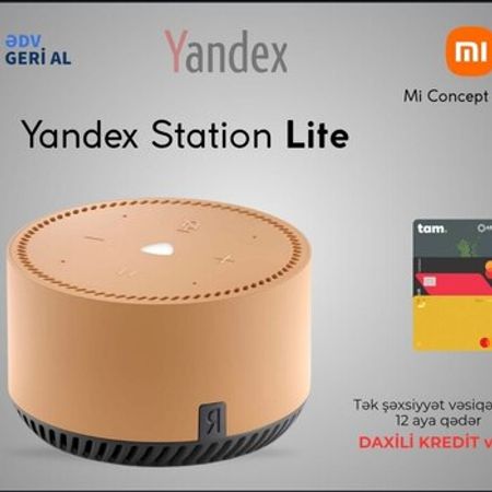 Ağıllı dinamik "Yandex Station Lite Beige"