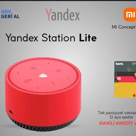 Ağıllı dinamik "Yandex Station Lite Red"