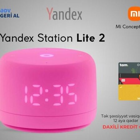 Ağıllı dinamik "Yandex Station Lite 2 Pink"