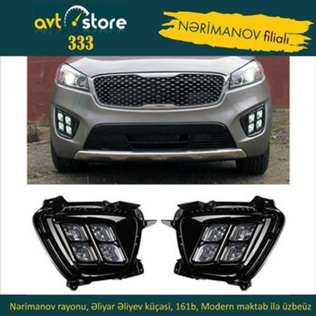 "Kia Sorento 2016" LED duman faraları (Blackberry)
