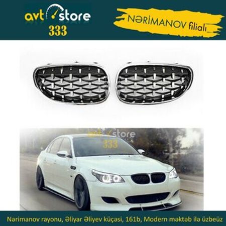 "BMW E60" diamond radiator barmaqlığı