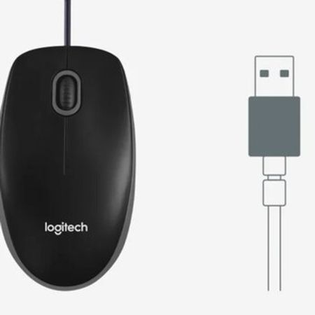 Kompüter siçanı " Logitech Corded Mouse B100 Black "