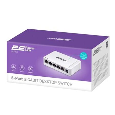 2E PowerLink SG105C Network Switch – Şəbəkə avadanlıqları – ucuztap.az