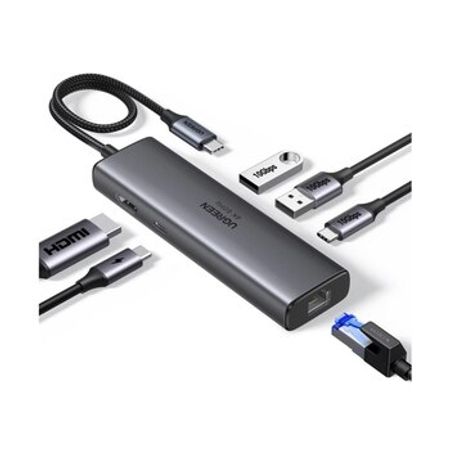 Görüntü və məlumat kabeli "Ugreen USB-C Hub 6-in1"