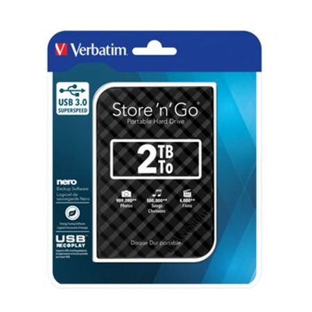 Xarici hard disk Verbatim 2TB Store N Go