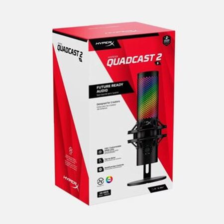 Mikrofon RGB HyperX Quadcast 2 S Gaming (9A273AA) – Audio və video – ucuztap.az