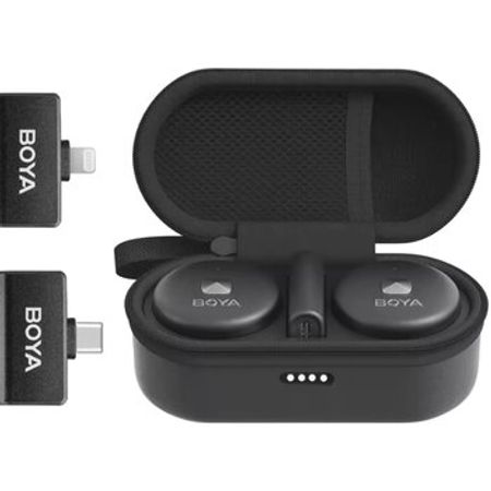 Wireless çüt yaxa mikrofonu Boya Lighting/Typec