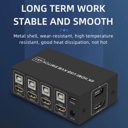 HDMI KVM Switch 4PC "4K 60Hz"