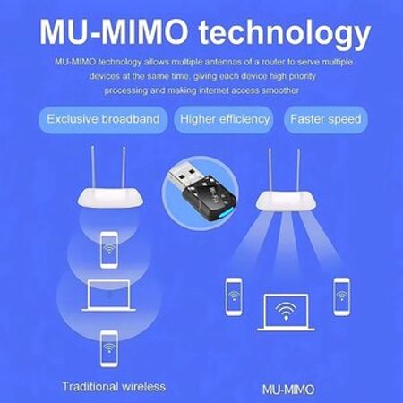 "USB Wi-Fi 6 900Mbps" bluetooth adapteri