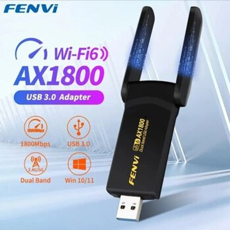 Dongle USB Wi-Fi 6 1800Mb