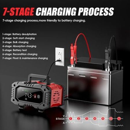 Akkumulyatoru şarj edici 10A 12V/24V