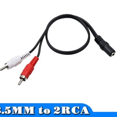 Audio converter 2RCA to 3.5mm AUX