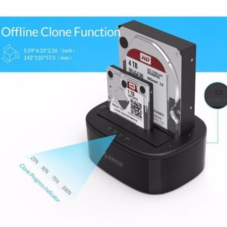Cloner HDD/SSD "Orico Duo Cloner"