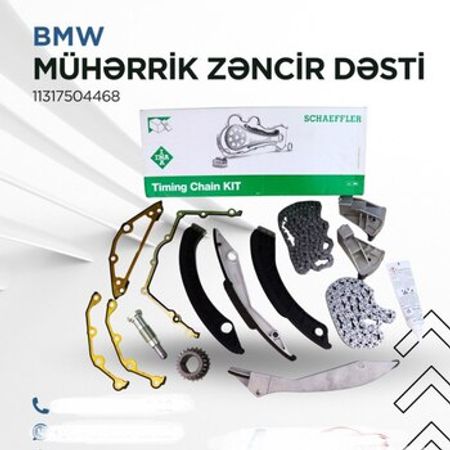 "BMW N62" mühərrik zəncir dəsti 1-4 və 5-8 silindri