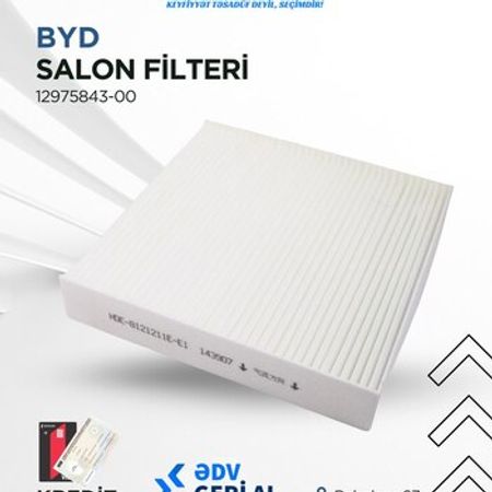 BYD salon filteri, kömürsüz
