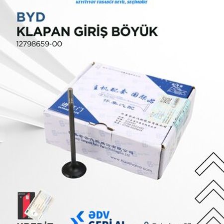BYD klapan giriş böyük dəsti