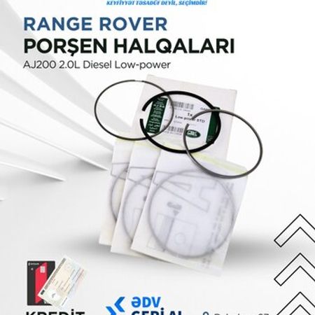 "Land Rover 2.0 diesel" porşen halqaları