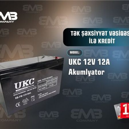 Akkumulyator "UKC" 12V 12A