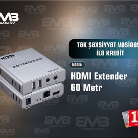 HDMI Extender 60metr – Şəbəkə avadanlıqları – ucuztap.az