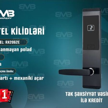 Kartlı smart RFID otel qapı kilidi RX2062E – Təhlükəsizlik avadanlığı – ucuztap.az