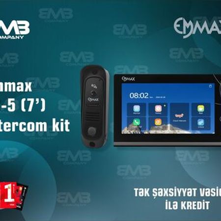 Emmax JD-5 7” Video Domofon Kit WiFi Smart Interkom – Təhlükəsizlik avadanlığı – ucuztap.az