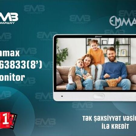 EMMAX IP63833 (8) Silver Smart Domofon Monitor – Tuya Dəstəkli IP Video Domofon – Təhlükəsizlik avadanlığı – ucuztap.az
