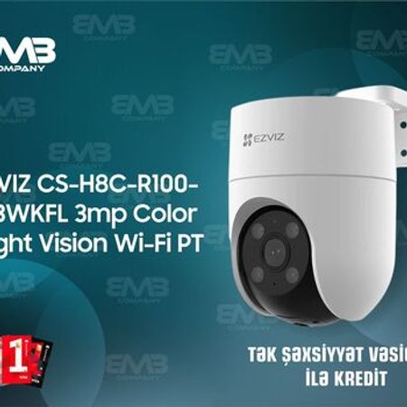 EZVIZ CS-H8c R100 3MP WiFi PT Kamera – Color Night Vision, Çöl üçün 360° Təhlükəsizlik Kamerası – Təhlükəs… – ucuztap.az