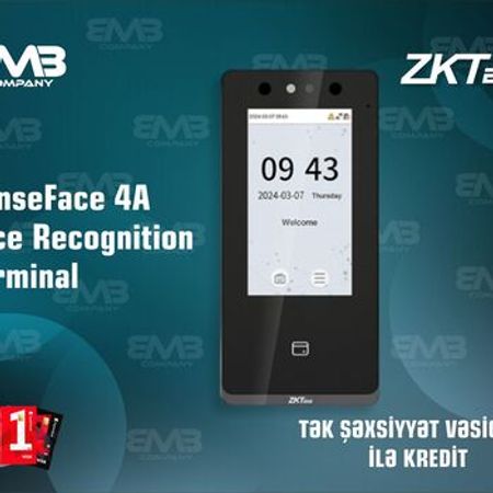 ZKTeco SenseFace 4A üz tanıma ilə giriş nəzarət və işçi davamiyyət terminalı – Şəbəkə avadanlıqları – ucuztap.az