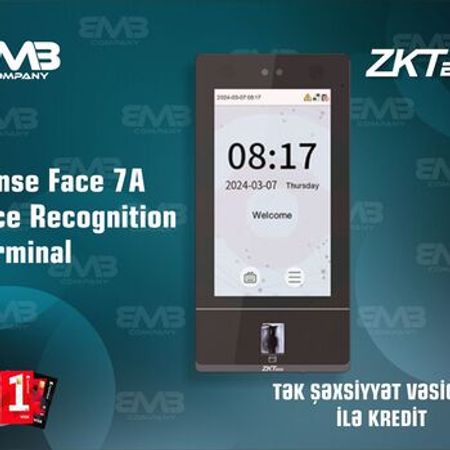 ZKTeco SenseFace 7A – Üz Tanıma və Barmaq İzi ilə Giriş Nəzarət və İşçi Davamiyyət Terminalı – Təhlükəsizl… – ucuztap.az