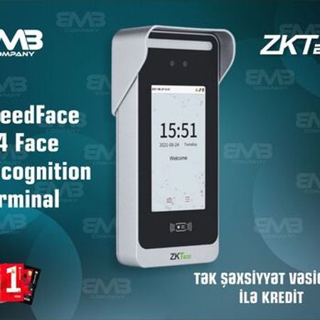 ZKTeco SpeedFace M4 - üz tanıma ilə giriş nəzarət və işçi davamiyyət terminalı – Şəbəkə avadanlıqları – ucuztap.az
