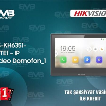 Domofon monitoru DS-KH6351-WTEI IP Video – Təhlükəsizlik avadanlığı – ucuztap.az