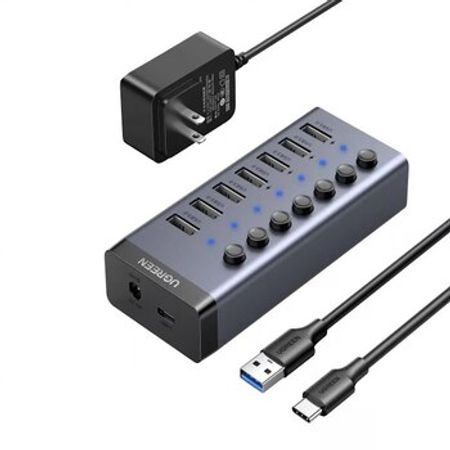 USB HUB "Ugreen USB-C to 7-Port USB-A 3.0 CM481 90307"