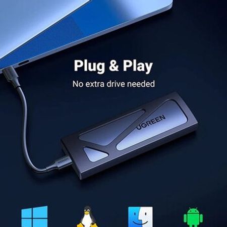 UGREEN M.2 Portable SSD Enclosure 10GB CM400