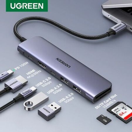 Çoxfunksiyalı HUB "UGREEN 7-in-1 USB-C CM195