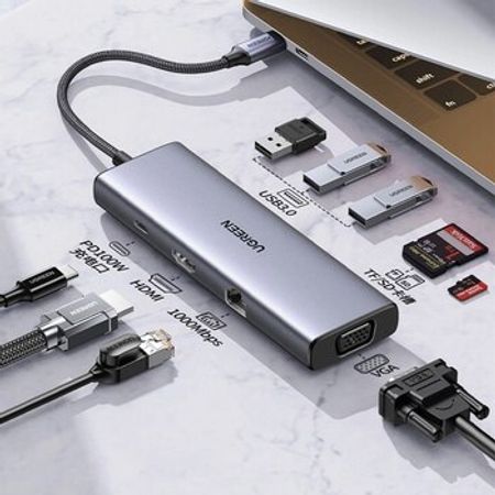 "UGREEN" 9-in-1 USB-C Multifunction Adapter 15600 USB-C Multiport Hub