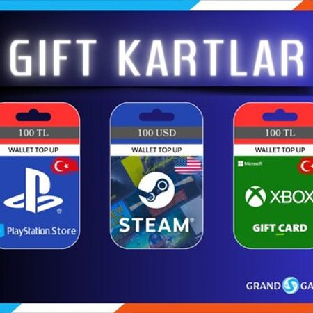 PS4/PS5 üçün TL, UAH, USD, GBP, EUR hədiyyə kartları – Oyunlar, pultlar və proqramlar – ucuztap.az
