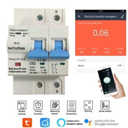 Wi-Fi avtomat Tuya smart home