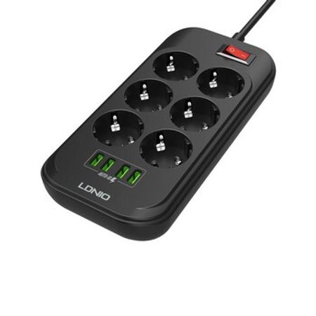 Kabel uzadıcı LDNIO SE6403 6 Priz + 4 USB – Kompüter aksesuarları – ucuztap.az