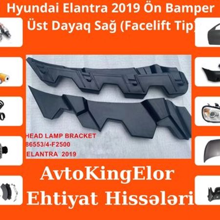 Hyundai Elantra 2019 ön bamper üst dayağı (Facelift Tip)