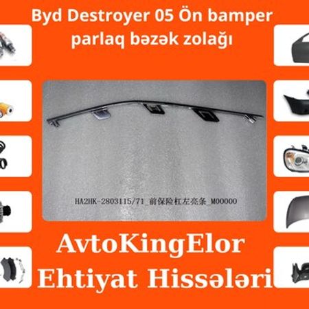 BYD Destroyer ön bamper parlaq bəzək zolağı