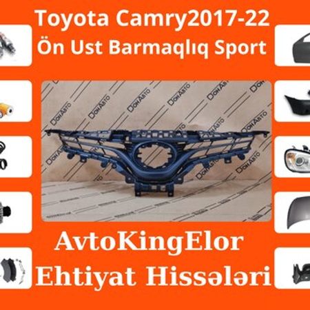 Toyota Camry 2017-2022  ön üst barmaqlıq