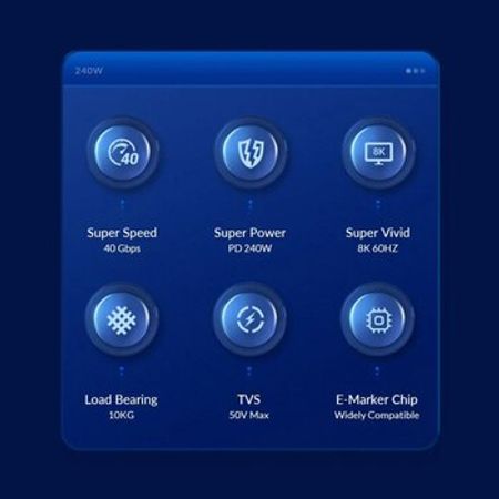 "ORICO-240A2-40-15-BK-BP" USB-C Kabel