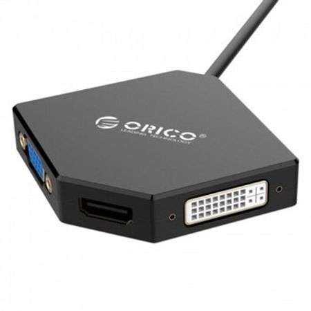 Conventor ORICO-DMP-HDV3S-BK-PRO Mini DisplayPort To HDMI (up to 4K@30 Hz) +DVI (up to 1080p@60 Hz) – Komp… – ucuztap.az