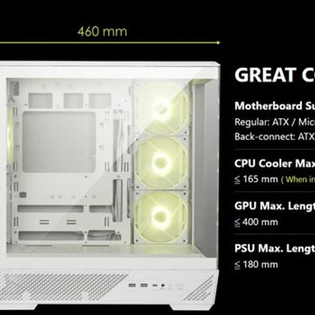 Korpus MAG PANO 130R PZ White