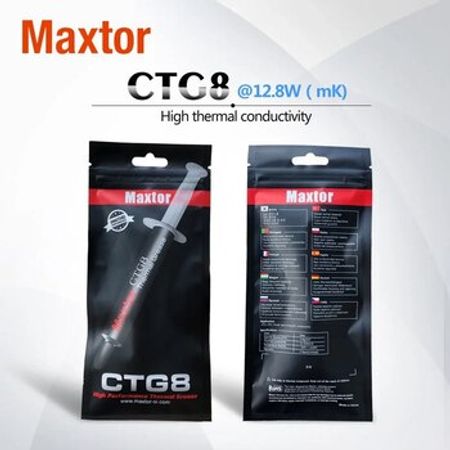 CPU TermoPasta Maxtor CTG8-D (PE Bag) 2gr/tube, 12.8W/mk, Scraper, EAN:6973743730005