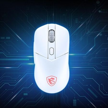 Gaming Mouse MSI VERSA 300 White Wireless 8000 Dpi, Up to 50hrs Battery Life, 60 gram 2.4GHz / Bluet