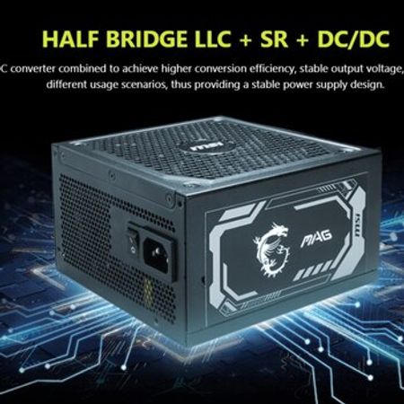 PSU MSI MAG A1250GL PCI5, 80 + Gold, Fully Modular