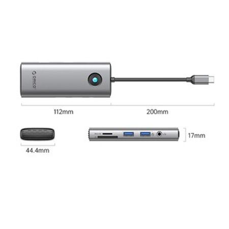 ORICO-PW11-8PC-GY-EP 8-in-1 Docking Station