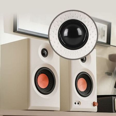 Edifier MR3 White Studio Speakers 36W, BTv5.4: 800 ± 50mFFS,TRS: 1228 ± 100mV (+4dBu)
