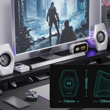 Edifier G2000 Pro White Splendid 2.0, BT, USB-A, USB-C, AUX, max 64w, R/L: 75Hz - 20kHz – Audio və video – ucuztap.az